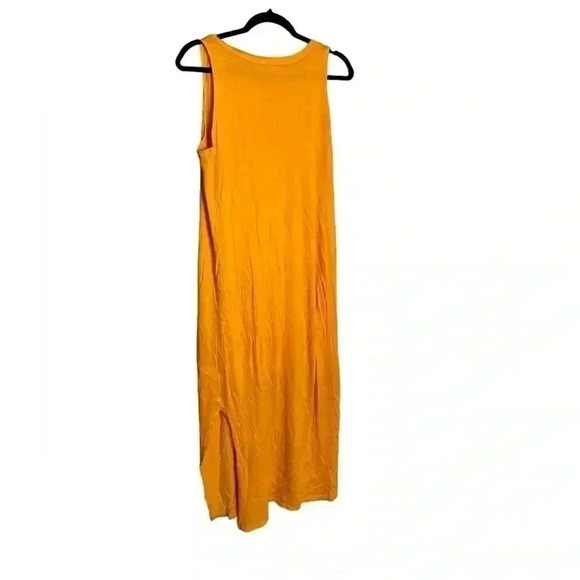 See you Monday Orange Cotton Maxi Dress Medium - Picture 4 of 5
